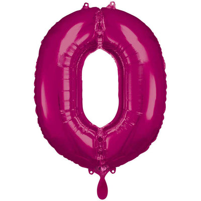 Zahlenballon 0 XXL  - Pink | Boutique Ballooons