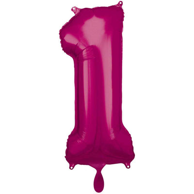 Zahlenballon 1 XXL  - Pink | Boutique Ballooons