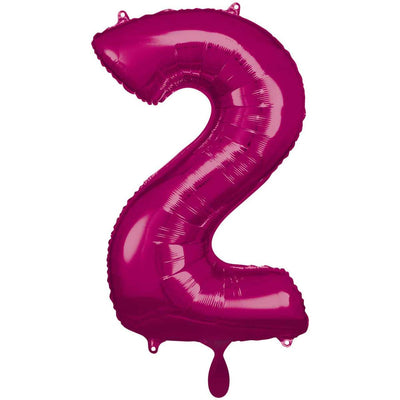 Zahlenballon 2 XXL  - Pink | Boutique Ballooons