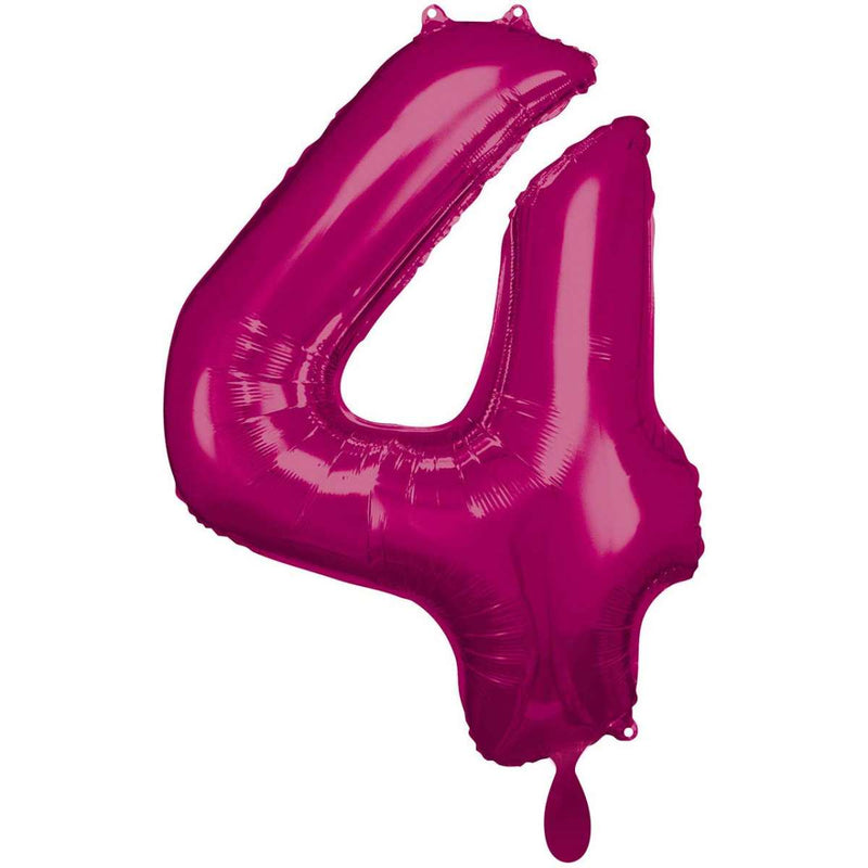 Zahlenballon 4 XXL  - Pink | Boutique Ballooons