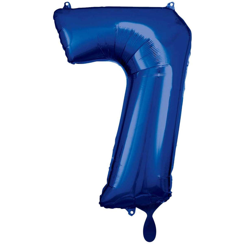 Zahlenballon 7 XXL  - Blau | Boutique Ballooons