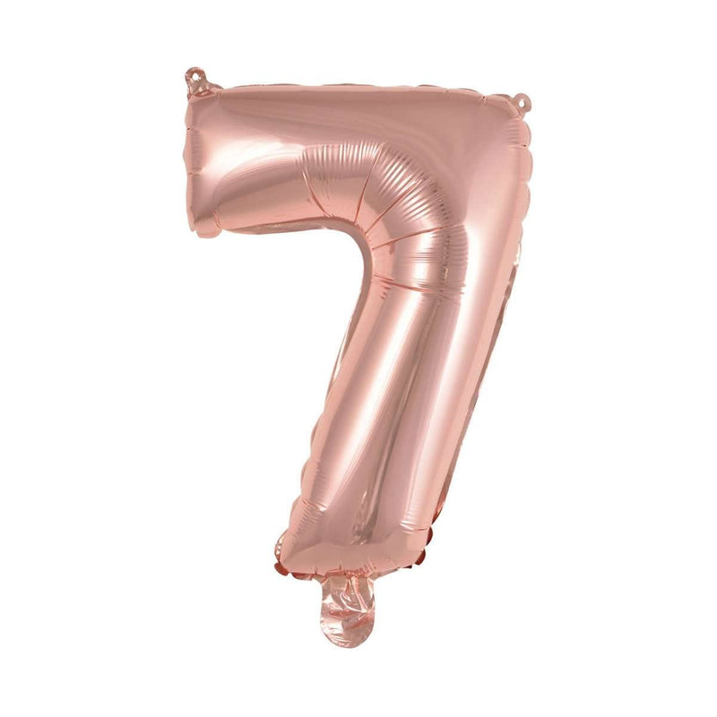 Zahlenballon 7 XS - Rosegold