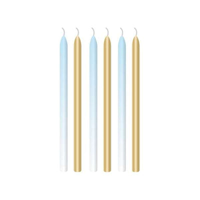 6 Kuchenkerzen - Blue Ombre | Boutique Ballooons