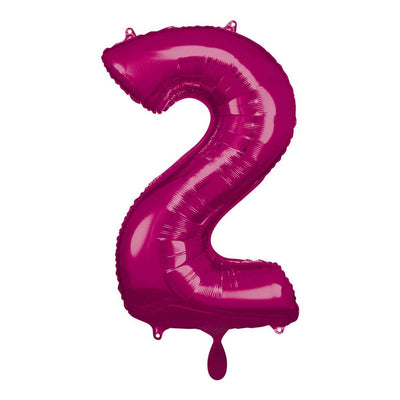 Zahlenballon 2 XL - Pink | Boutique Ballooons