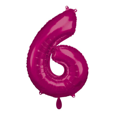 Zahlenballon 6 XL - Pink | Boutique Ballooons