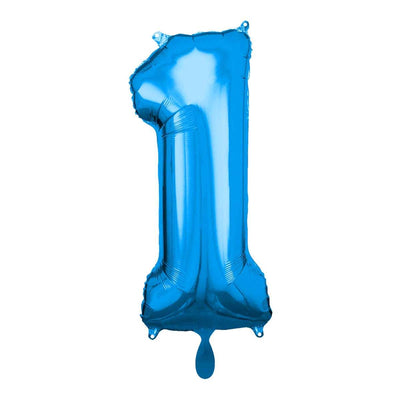 Zahlenballon 1 XL - Blau | Boutique Ballooons