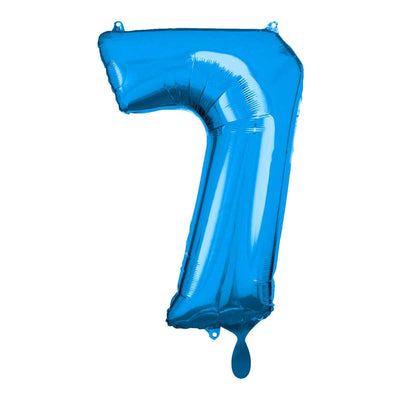 Zahlenballon 7 XL - Blau | Boutique Ballooons
