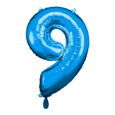 Zahlenballon 9 XL - Blau | Boutique Ballooons