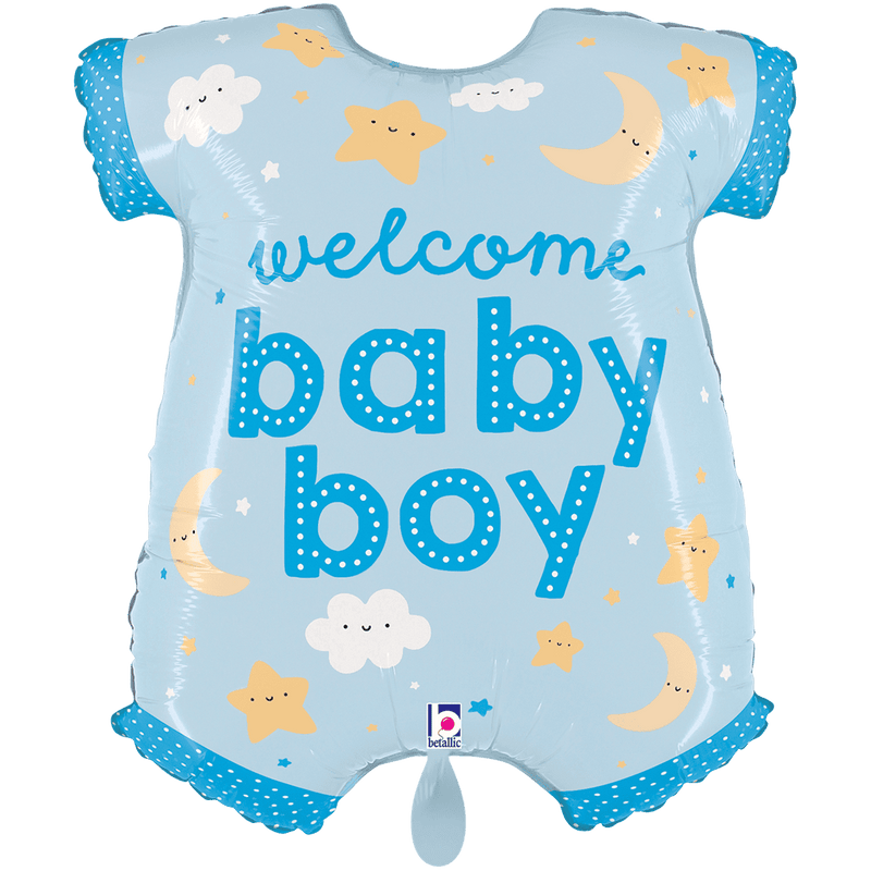 Folienballon Baby Boy Onesie XXL