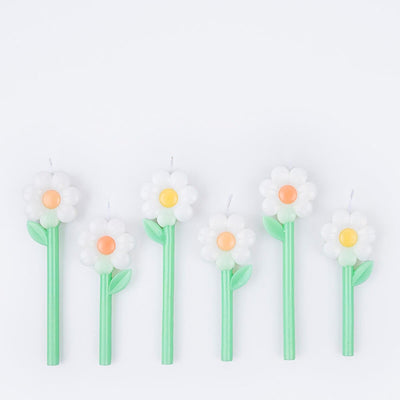 Gänseblümchen Kerzen (x6)