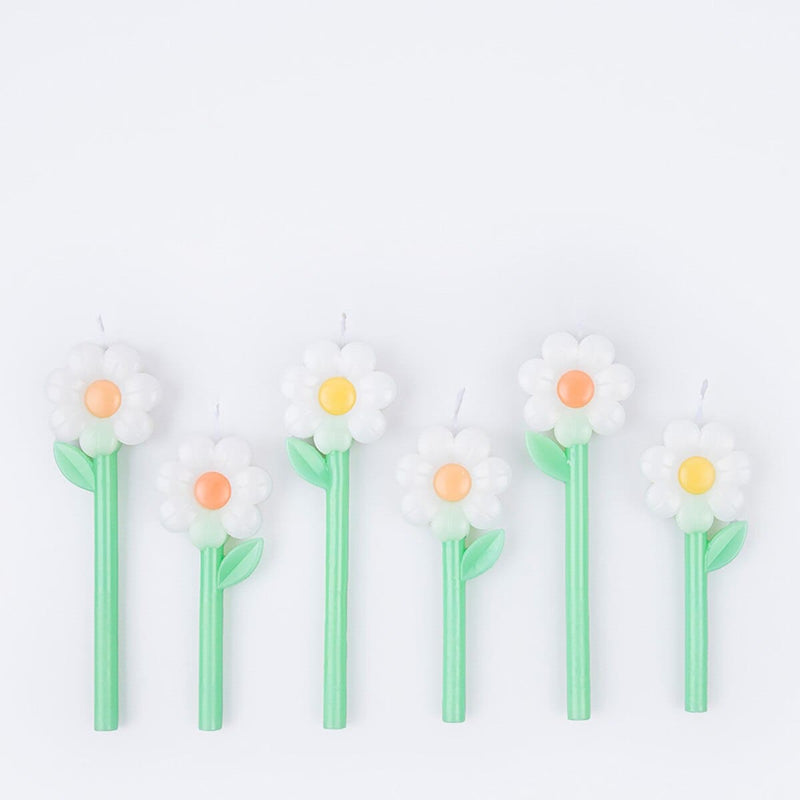 Gänseblümchen Kerzen (x6)