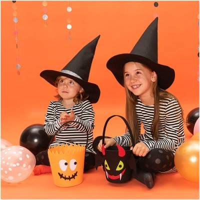 Ohhh! Lovely! Halloween Filzkorb schwarz 16x16cm