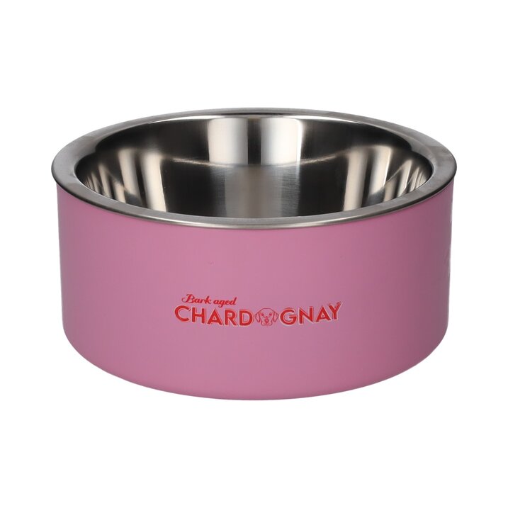 LOVE PETS, FUTTERNAPF, M, MOTIV: BARK AGED CHARDOGNAY, ROSA