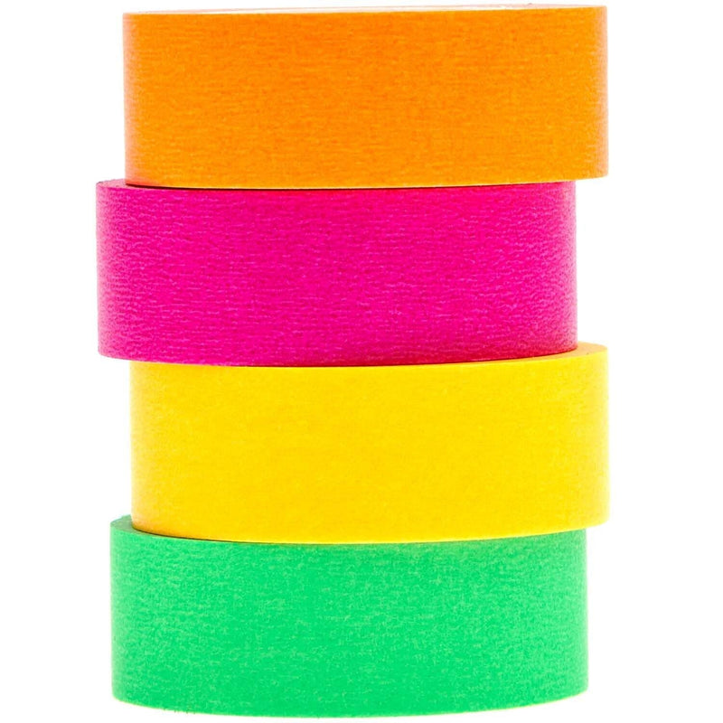 PAPER POETRY TAPE SET NEON KLASSISCH 15MM 10M 4TEILIG