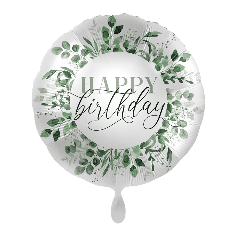 Folienballon Green Natural Leaves to your Birthday