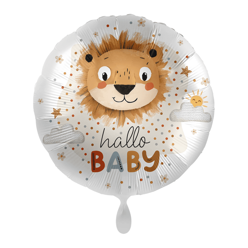 Folienballon Baby Boy - Löwen Baby