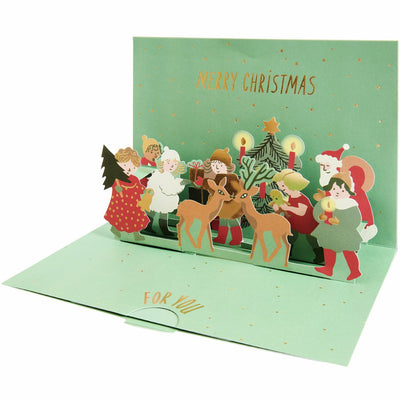 POP-UP KARTE WEIHNACHTSMANN FÜR GELDGESCHENKE A5