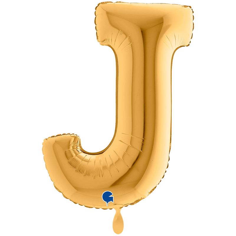 Buchstabenballon J XXL - Gold