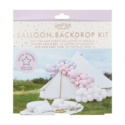 Luxe Pastel Pink and Purple Balloon Arch Kit