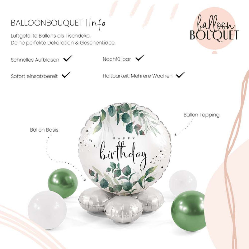 Balloon Bouquet - Green Magic Wishes | Boutique Ballooons