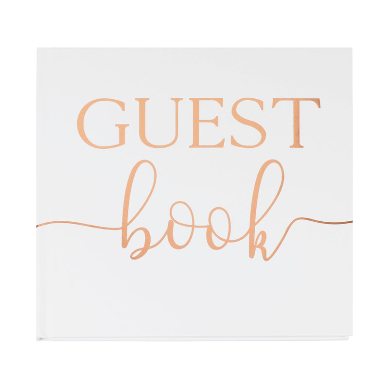 Rose Gold Foil Wedding Guest Book | Boutique Ballooons