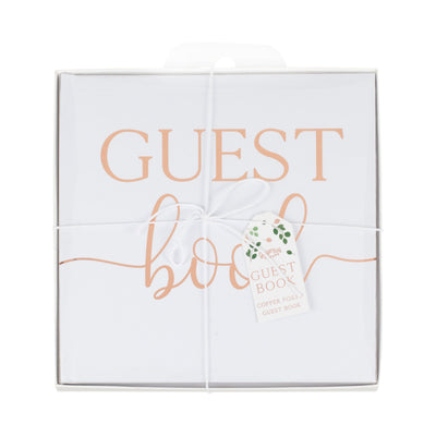 Rose Gold Foil Wedding Guest Book | Boutique Ballooons