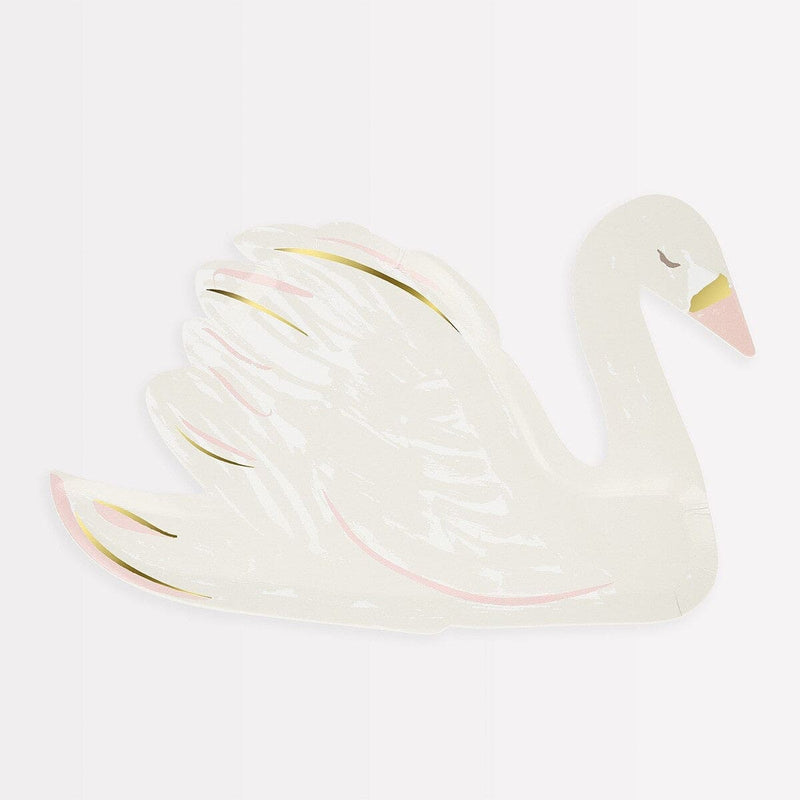 Swan Shaped Plates (x 8)