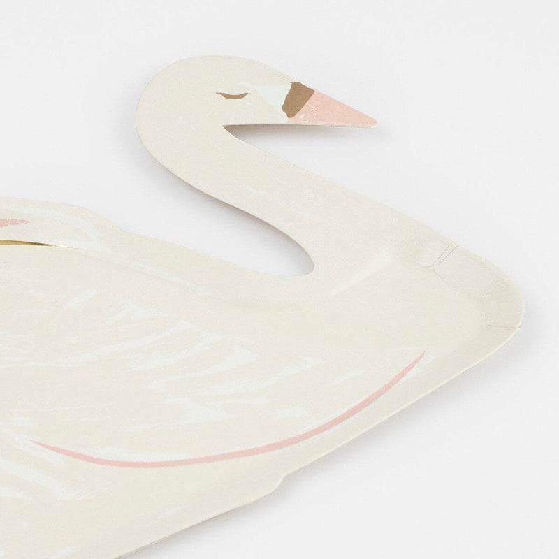 Swan Shaped Plates (x 8)
