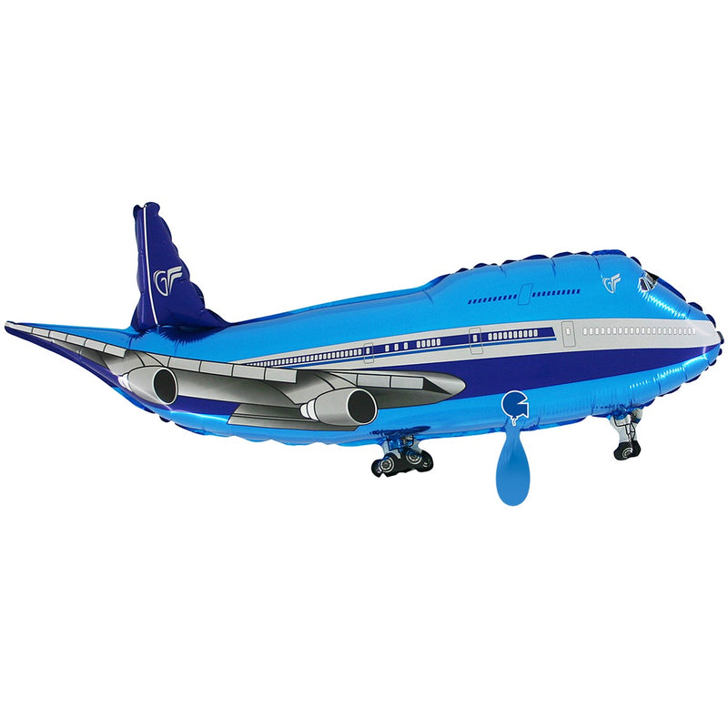 Folienballon Airplane Blue XXL