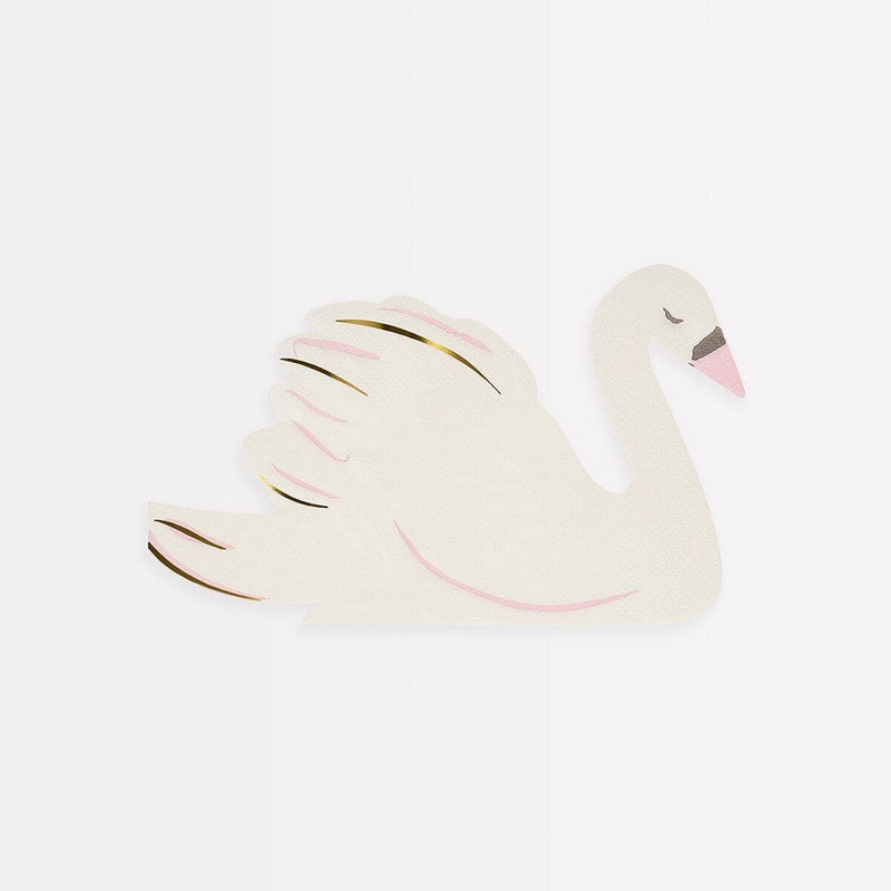Swan Shaped Napkins (x 16)