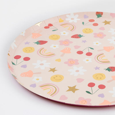 Happy Icons Dinner Plates (x 8)