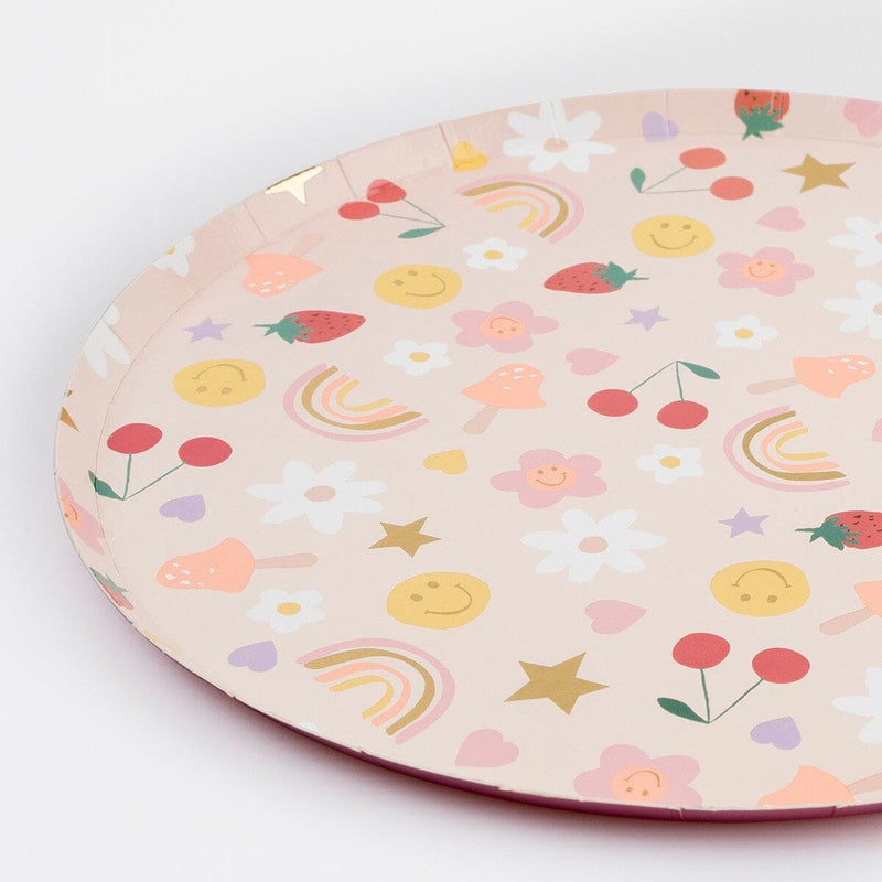 Happy Icons Dinner Plates (x 8)