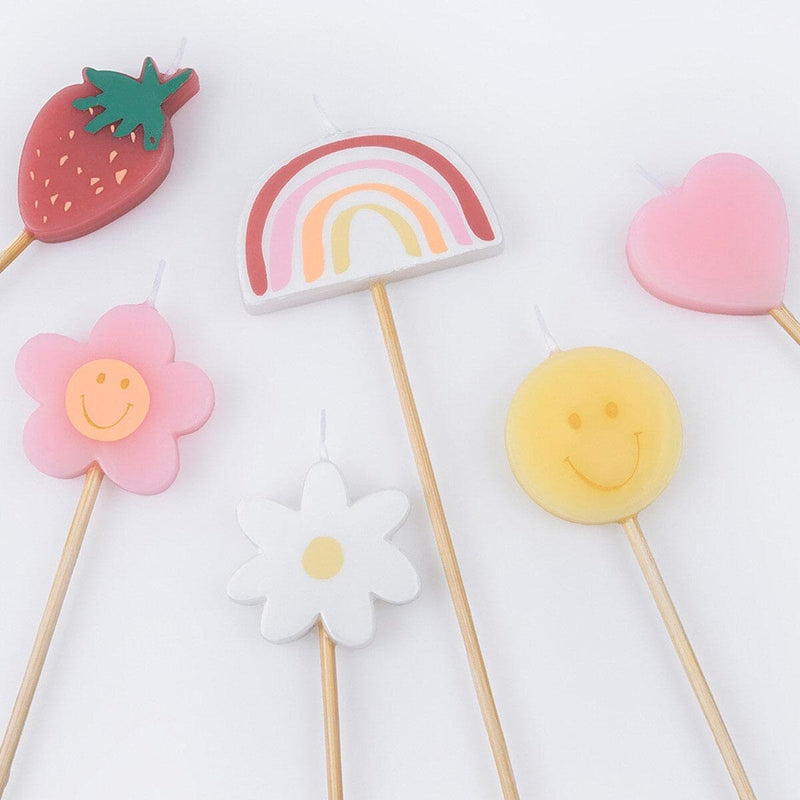 Happy Icons Candles (x 6)