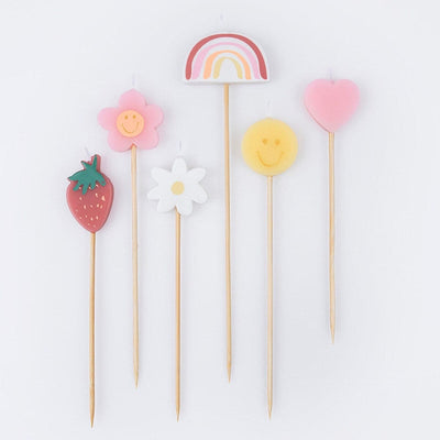 Happy Icons Candles (x 6)