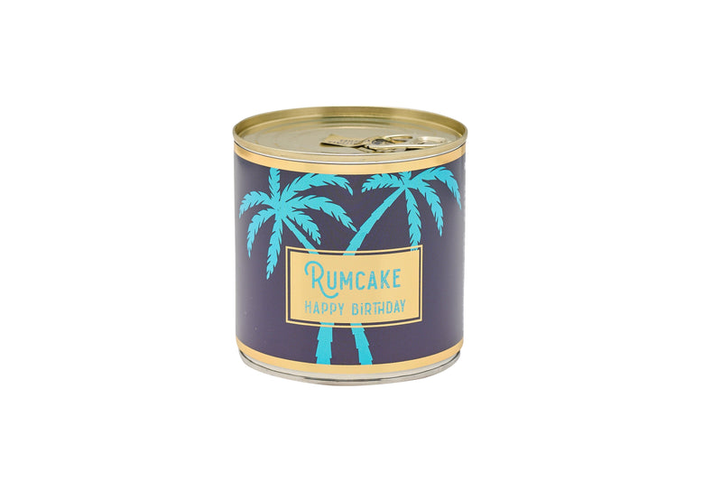 Cancake RumCake Happy Birthday Palme blau