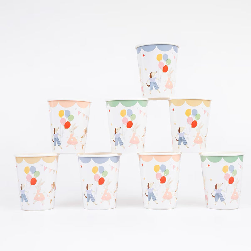 Animal Friends Cups (x 8)