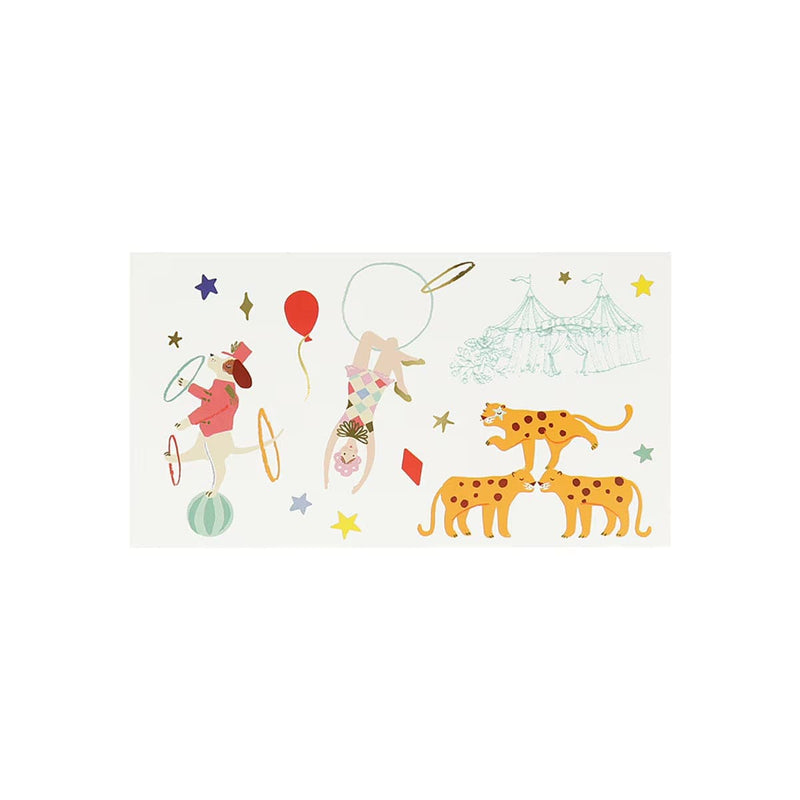 Circus Tattoos (x 2 sheets)