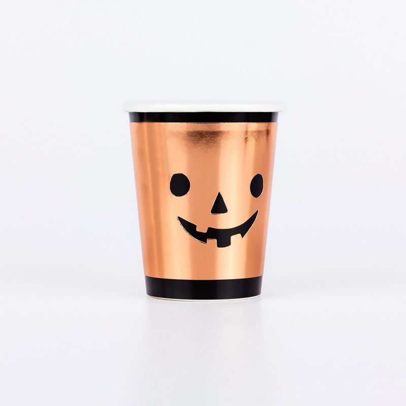 Copper Pumpkin Cups (x 8)