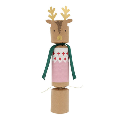 Woodland Jumper Reindeer No-Snap Crackers (x 6)