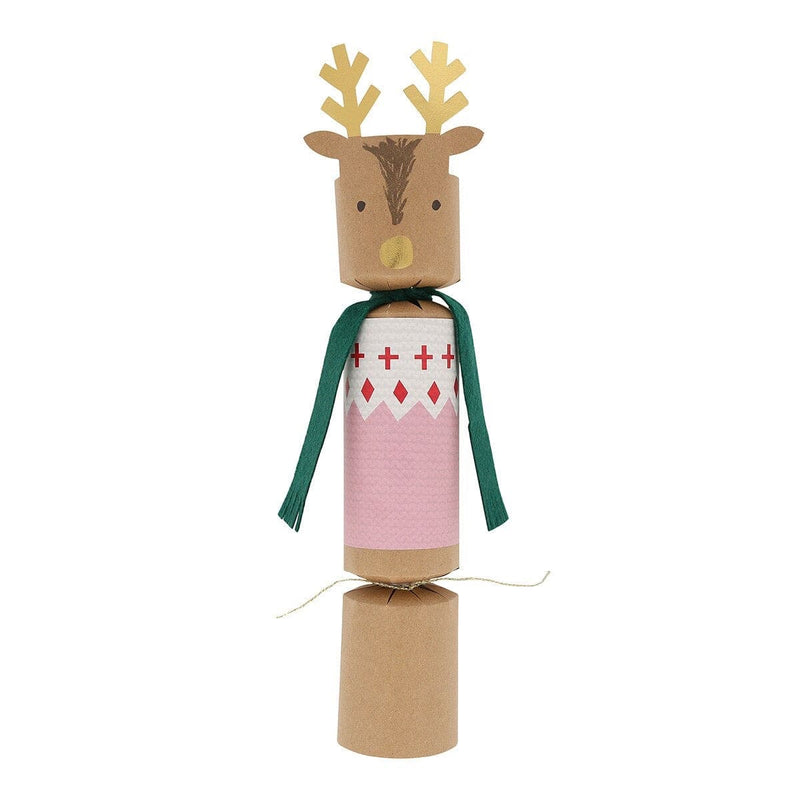 Woodland Jumper Reindeer No-Snap Crackers (x 6)