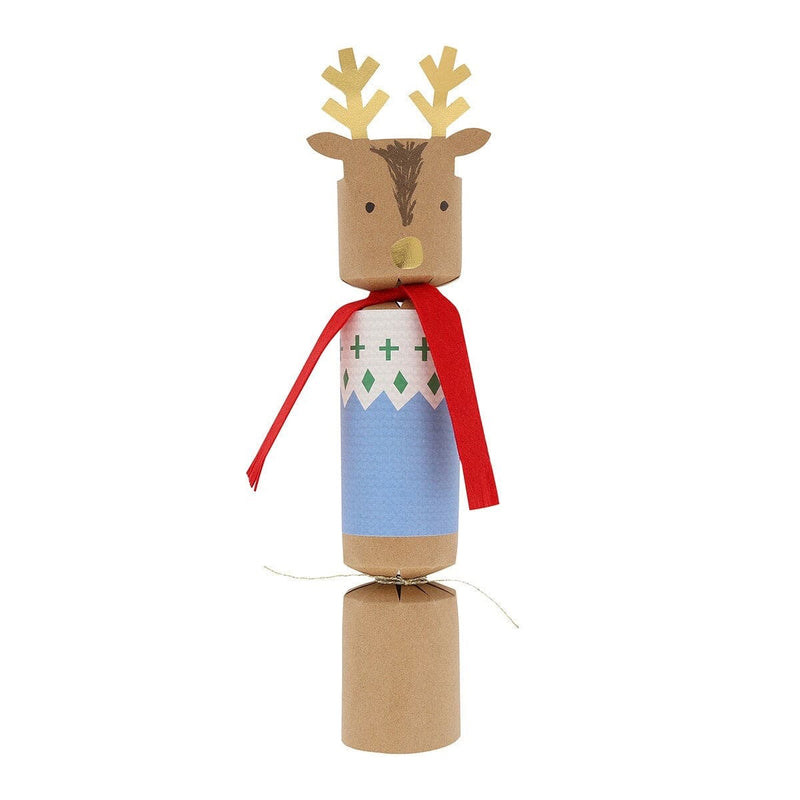 Woodland Jumper Reindeer No-Snap Crackers (x 6)