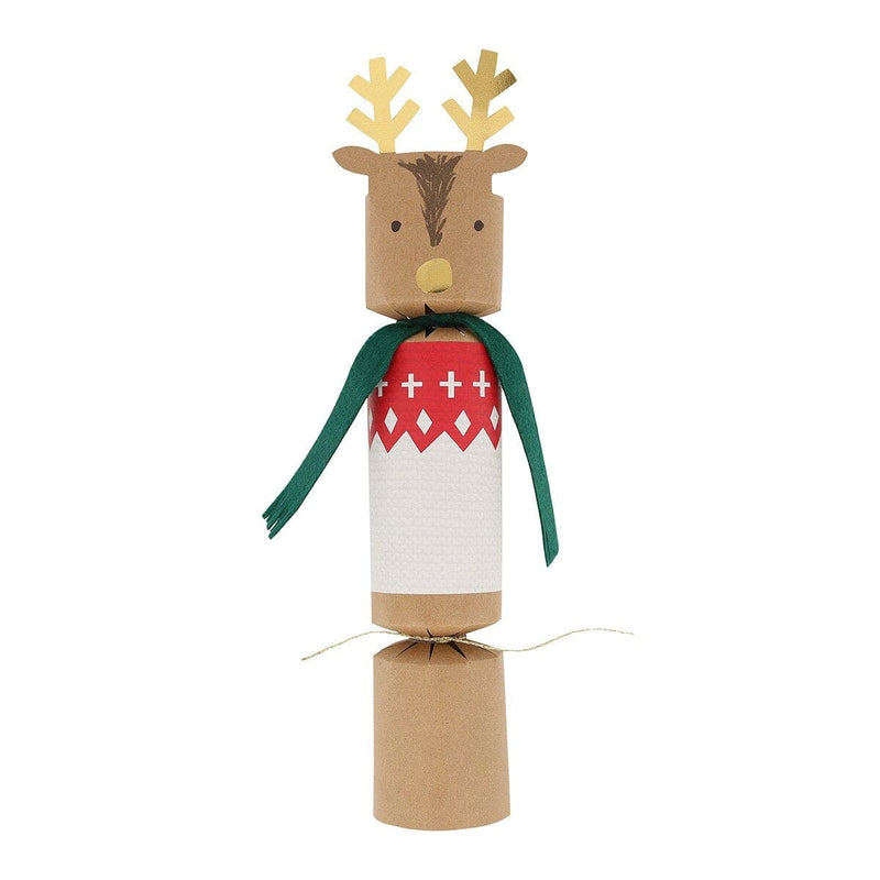 Woodland Jumper Reindeer No-Snap Crackers (x 6)