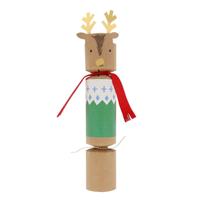 Woodland Jumper Reindeer No-Snap Crackers (x 6)