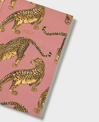 Blush Leopard A5 Paper Notebook