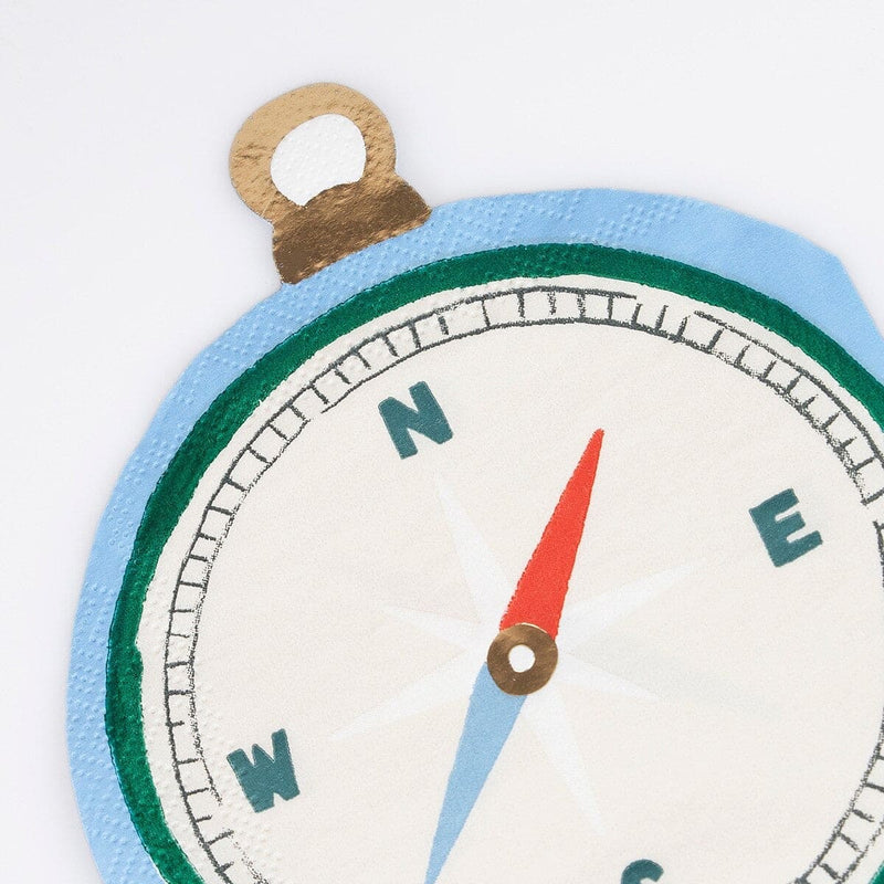 Outdoor Adventures Compass Napkins (x 16)