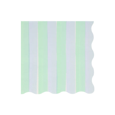 Pastel Stripe Large Napkins (x 16)