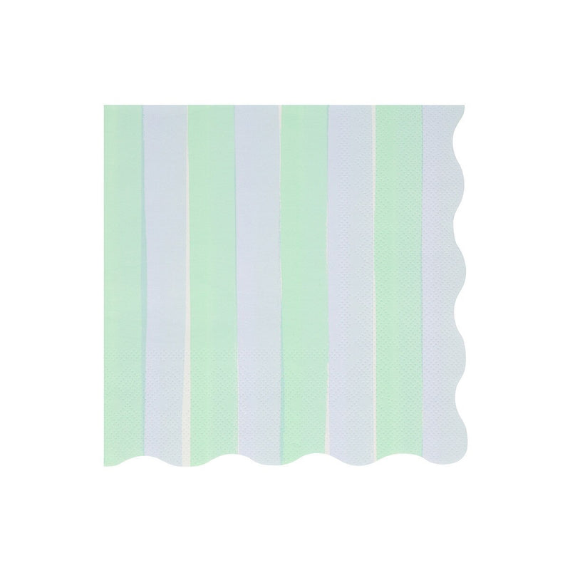 Pastel Stripe Large Napkins (x 16)
