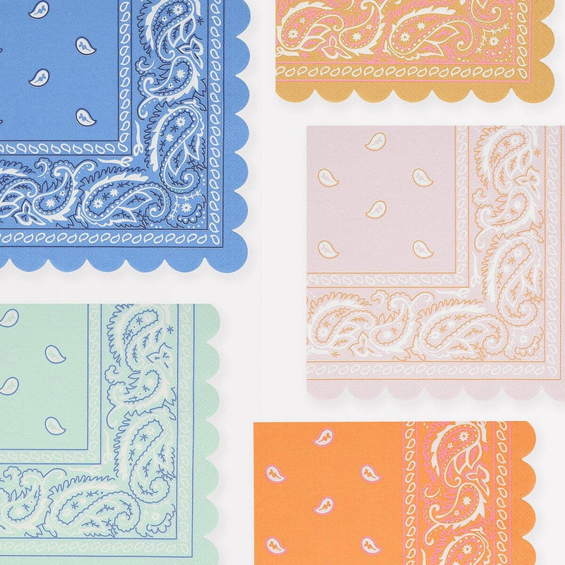 Western Bandana Large Napkins (x 16)