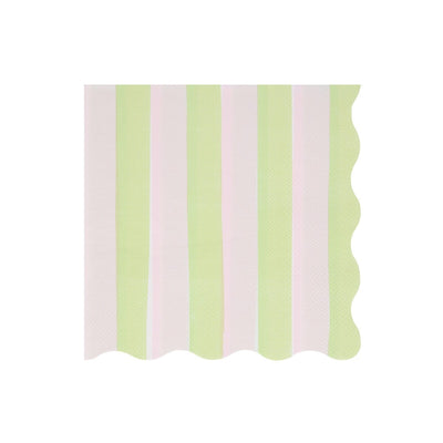 Pastel Stripe Large Napkins (x 16)
