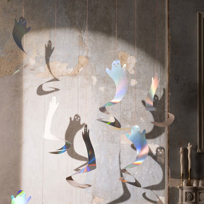 Spinning Ghost Decorations (x 10)